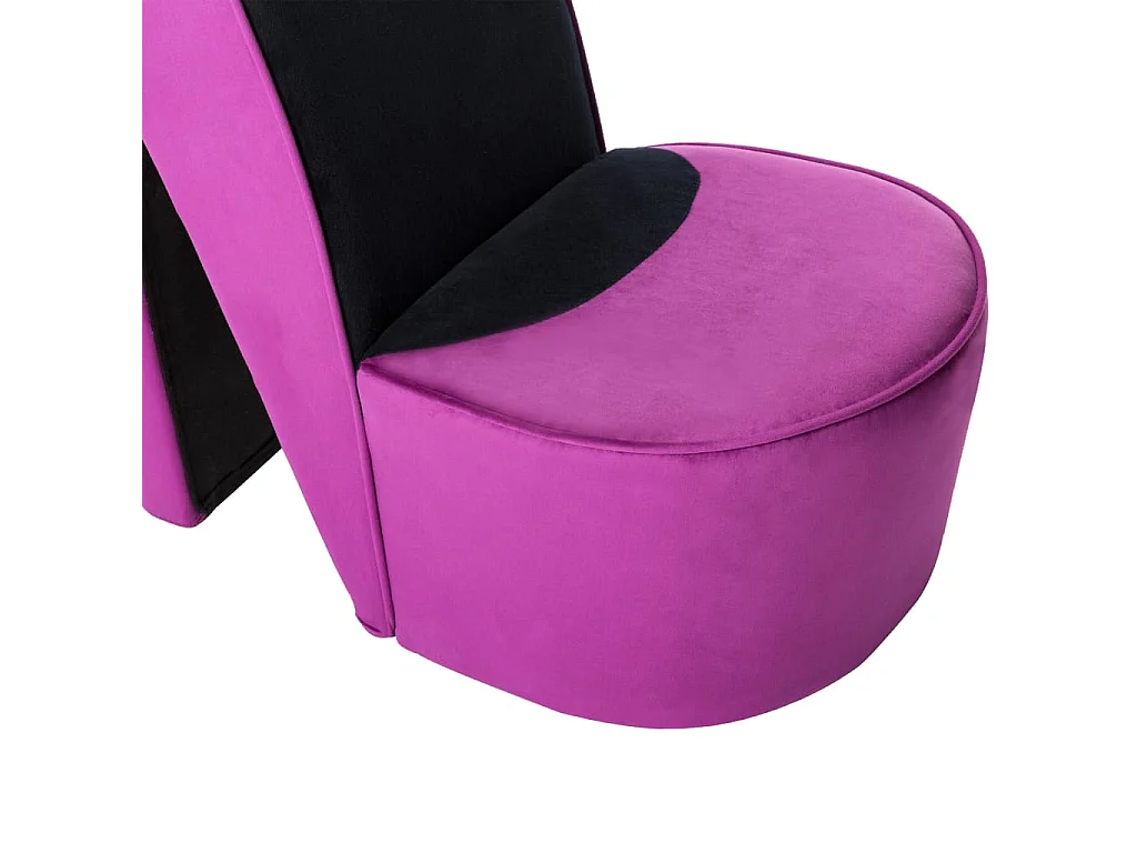 Stuhl in Stöckelschuh-Form Lila Samt SHL23206