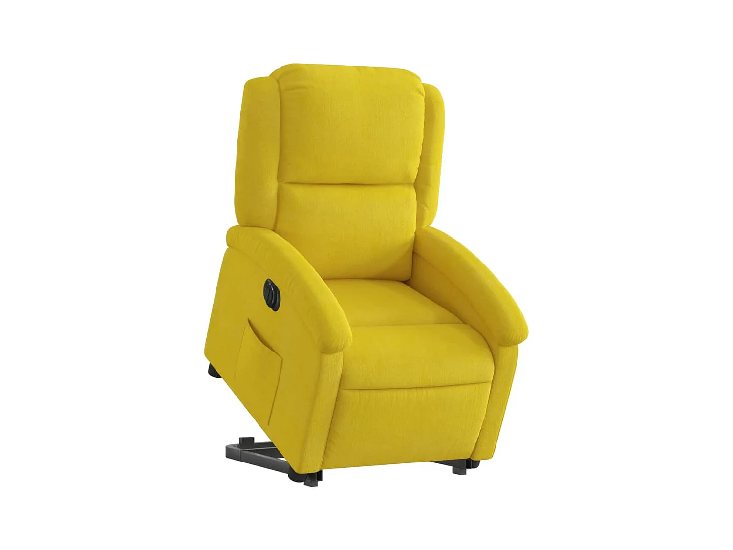 Silla de relax | Sillón eléctrico reclinable elevable de terciopelo amarillo SHL7583