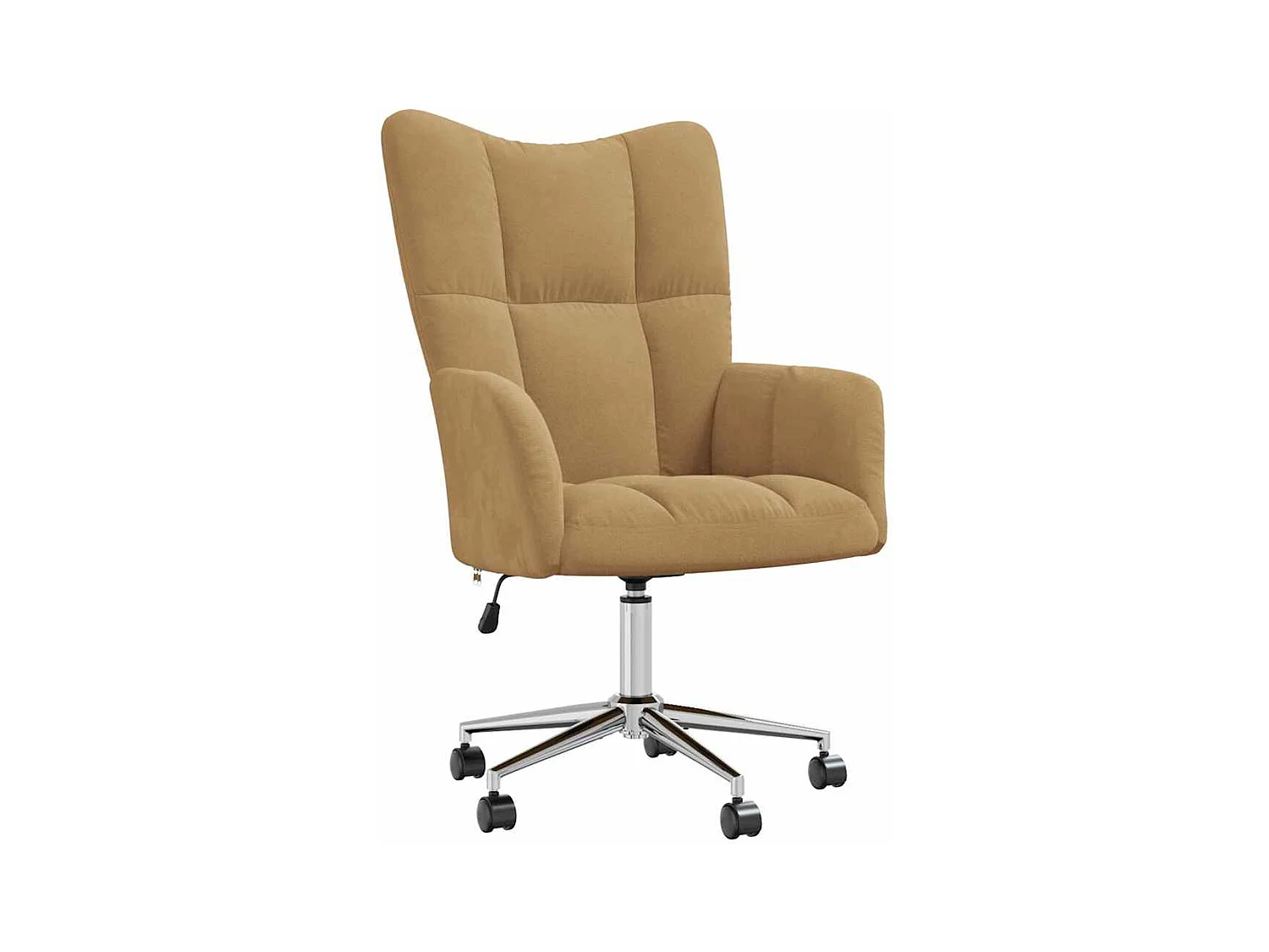 Chaise de relaxation-Fauteuil de bureau Marron Velours SHL1694