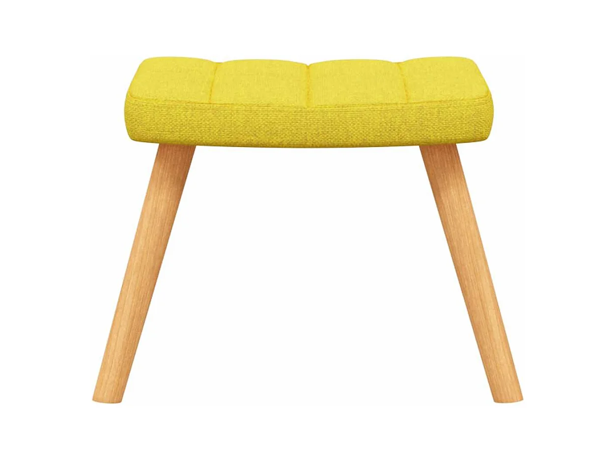 Silla de relajación | Sillón de relax con reposapiés tela amarillo mostaza SHL9078