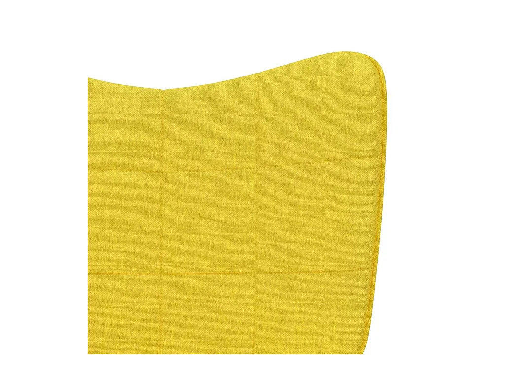 Silla de relajación | Sillón de relax con reposapiés tela amarillo mostaza SHL9078