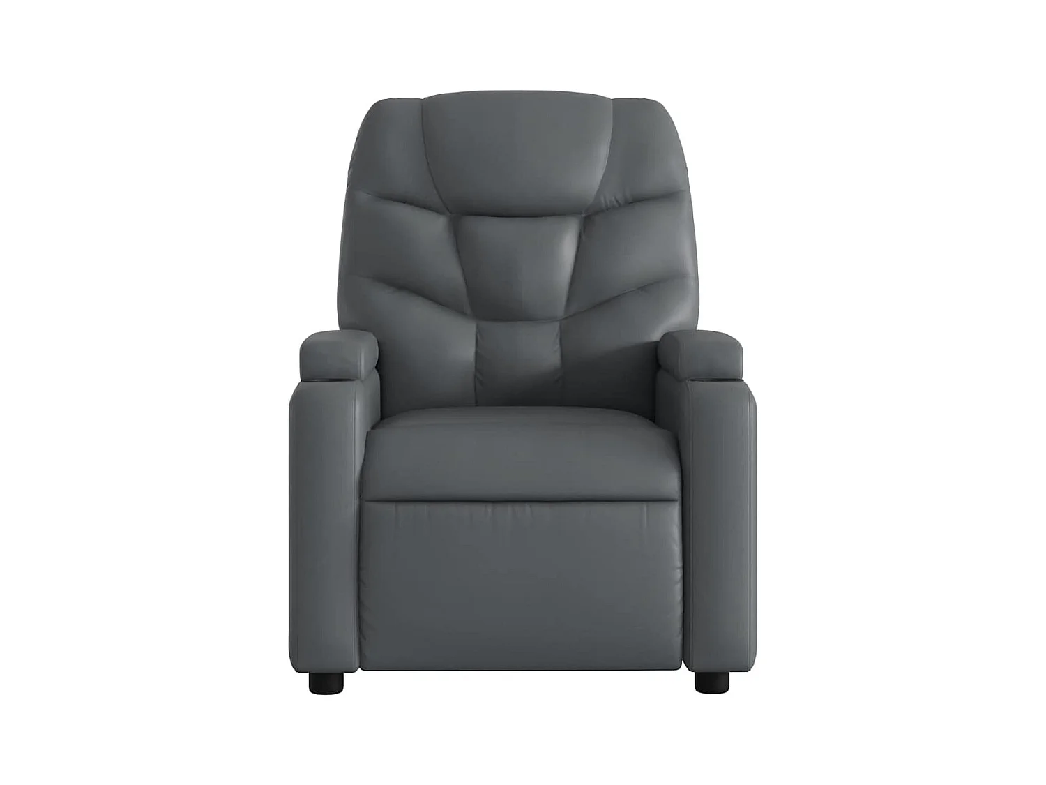 Sillón de salón | Silla | Sillón de masaje reclinable cuero sintético gris SHL2997