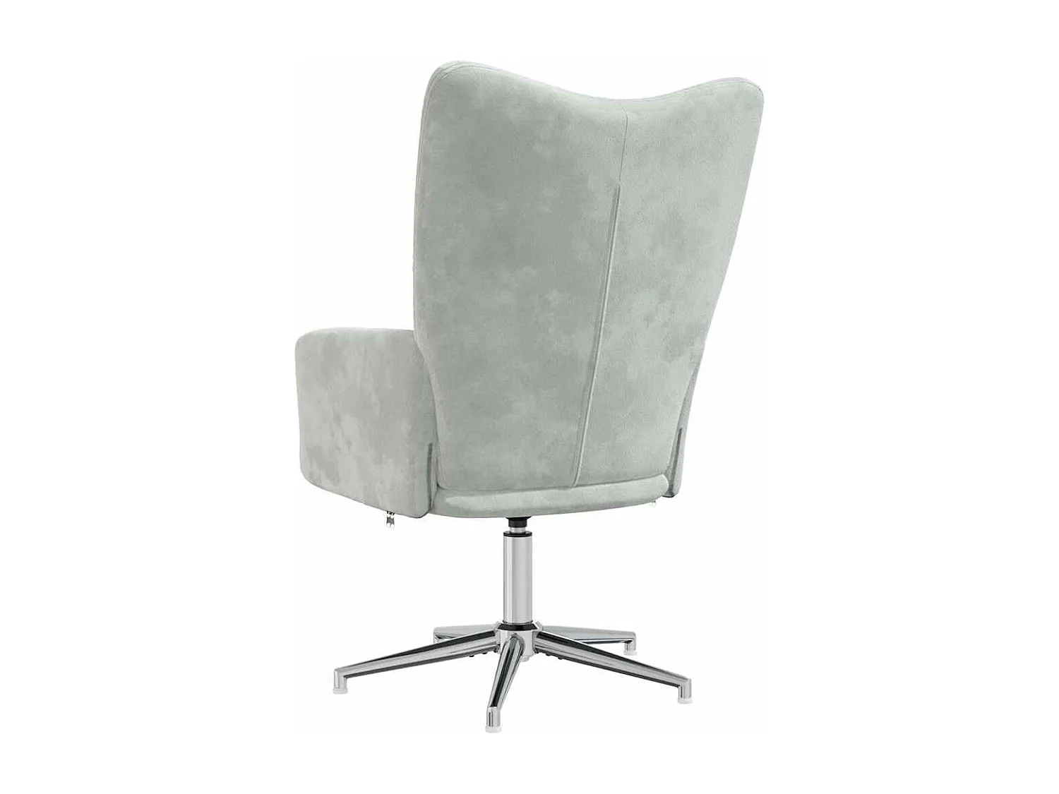 Relaxsessel | Lounge Sessel Hellgrau Samt SHL16342