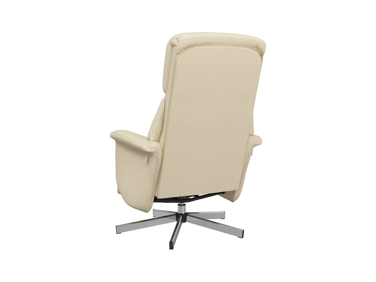 Sillón de relax | Sillón reclinable con reposapiés tela color crema SHL8813