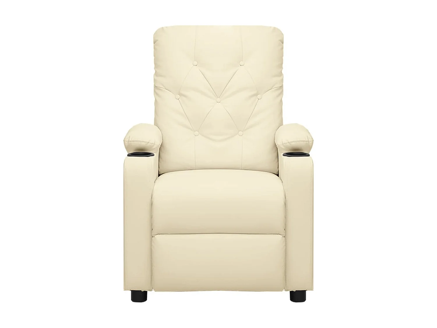 Fauteuil inclinable électrique-Chaise de relax-Fauteuil salon Crème Similicuir SHL3041