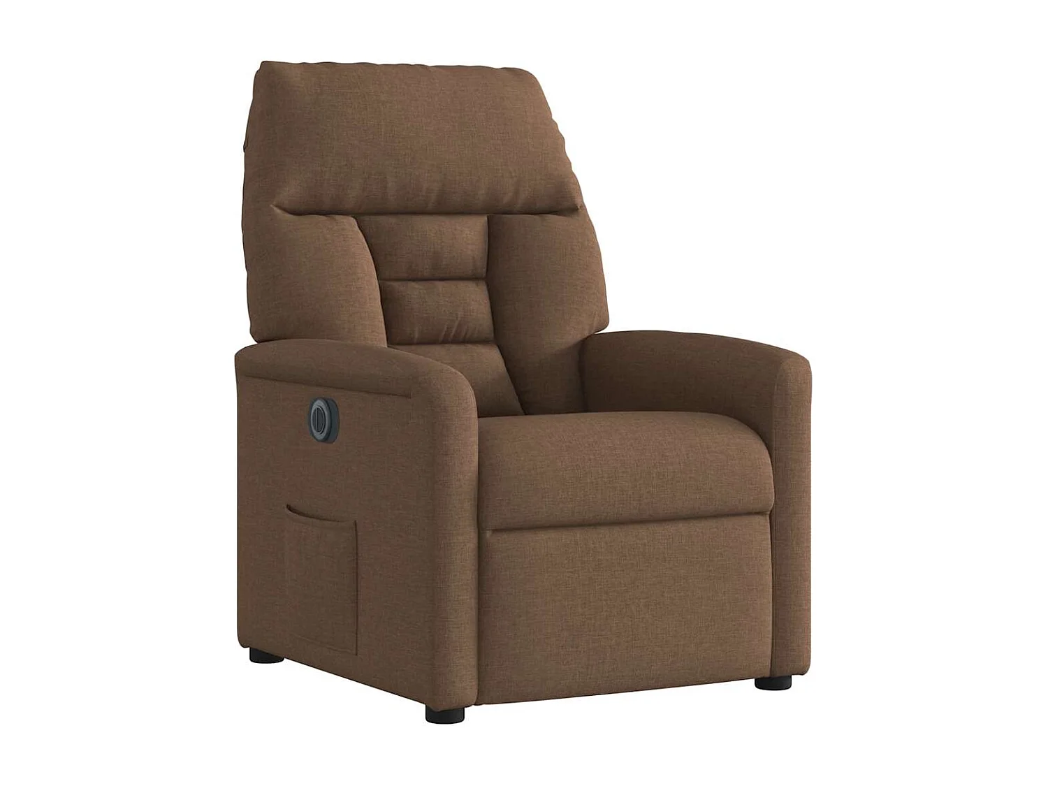 Relaxsessel Elektrisch | Lounge Sessel indoor Braun Stoff SHL13577