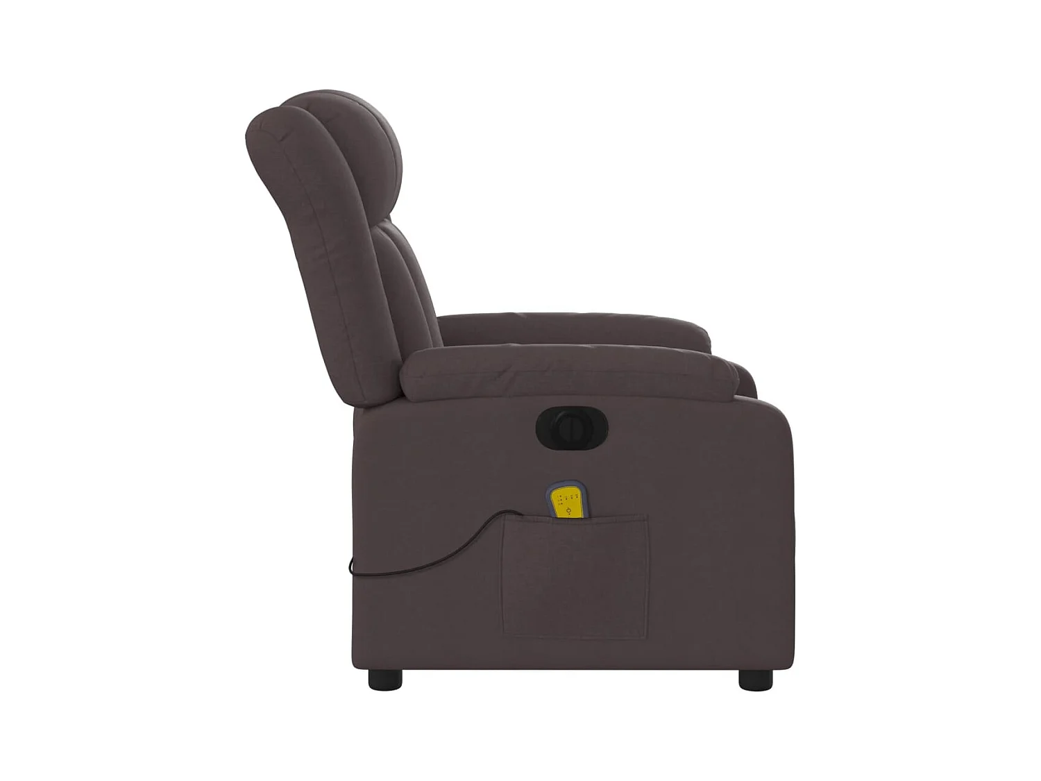 Sillón de relax | Sillón reclinable de masaje eléctrico tela marrón oscuro SHL9725