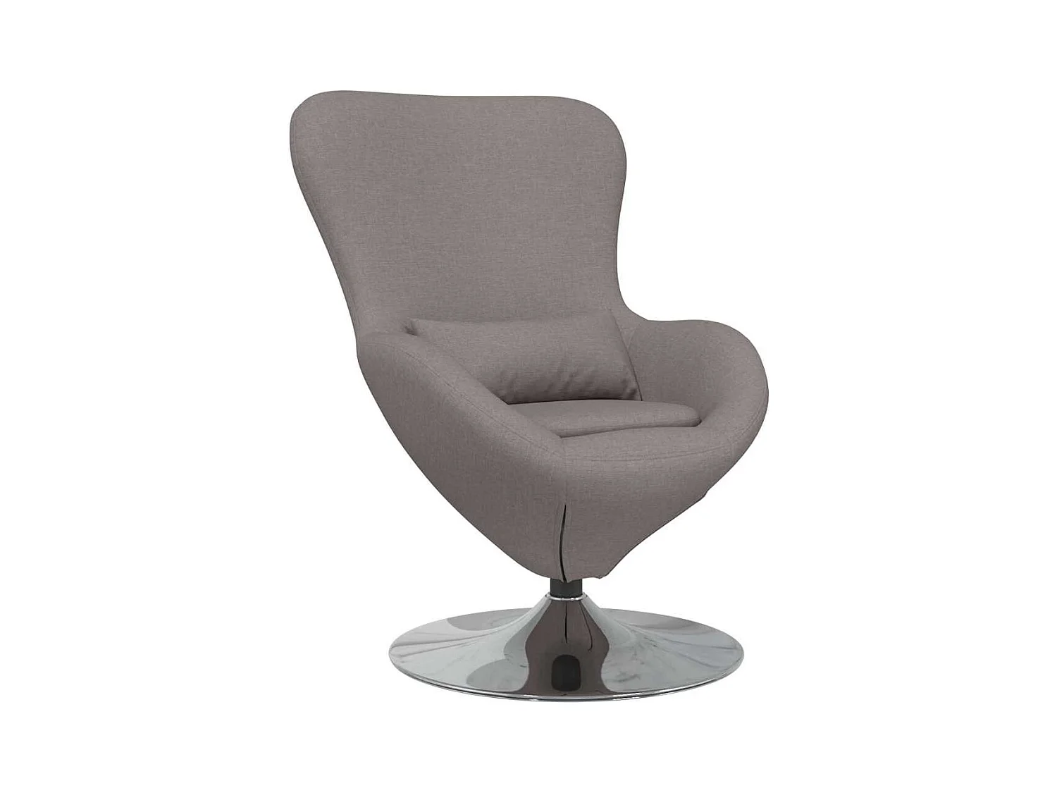 Chaise de Salon-Fauteuil œuf Taupe tissu SHL2893