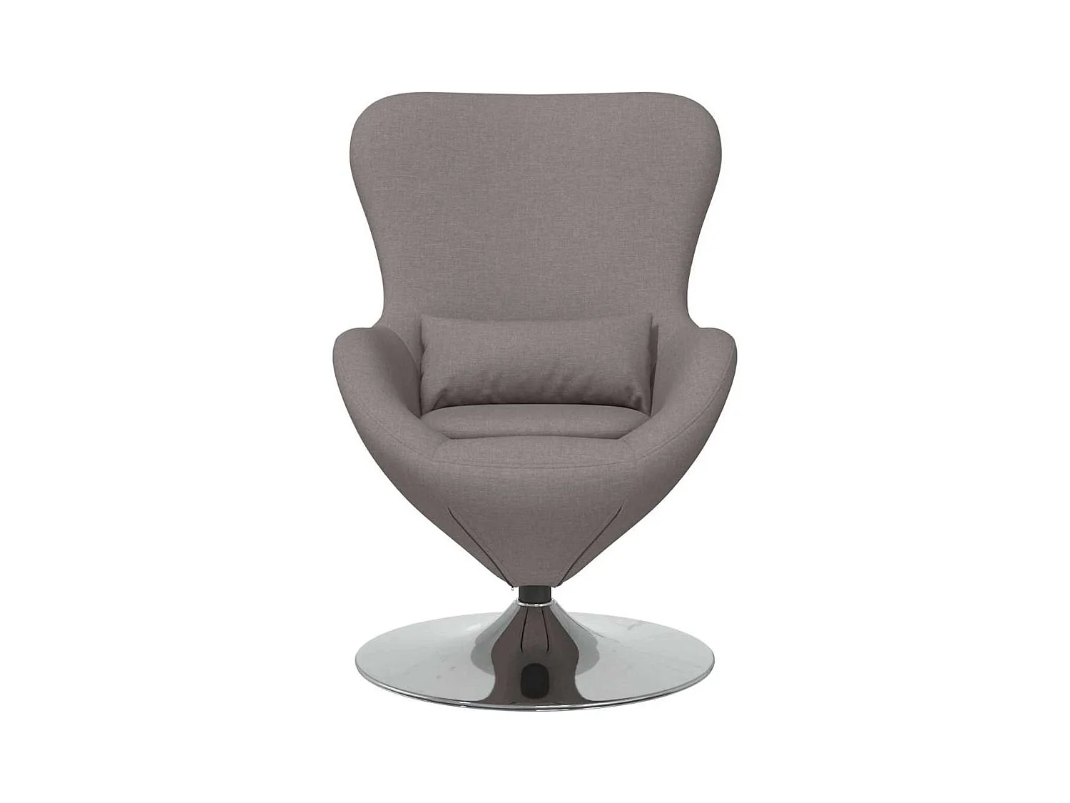 Chaise de Salon-Fauteuil œuf Taupe tissu SHL2893