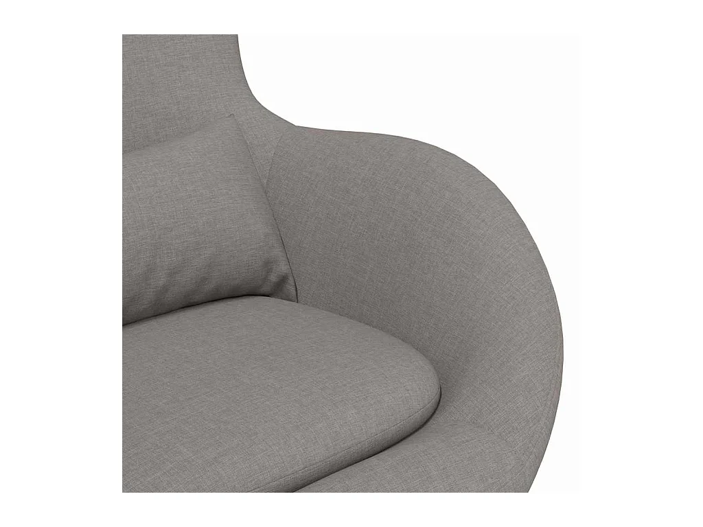 Chaise de Salon-Fauteuil œuf Taupe tissu SHL2893