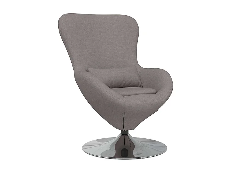Cadeira Relax | Cadeira ovo Cinzento-acastanhado 63x73x90 cm tecido SHL420613