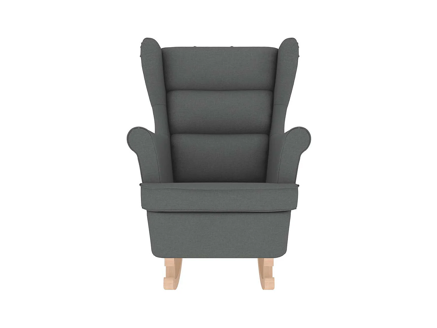 Silla de relax | Silla mecedora de tela gris oscuro 74x90x102 cm SHL9422