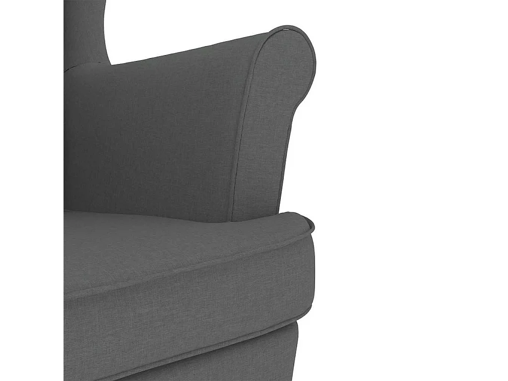Silla de relax | Silla mecedora de tela gris oscuro 74x90x102 cm SHL9422