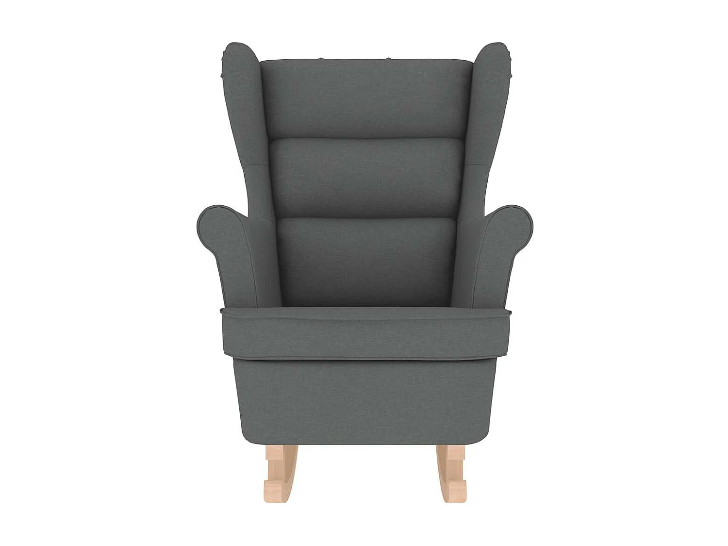 Fauteuil Salon-Chaise de relax-Fauteuil à Bascule gris foncé 74x90x102 cm tissu SHL5437
