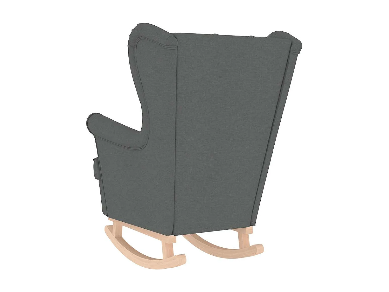 Fauteuil Salon-Chaise de relax-Fauteuil à Bascule gris foncé 74x90x102 cm tissu SHL5437