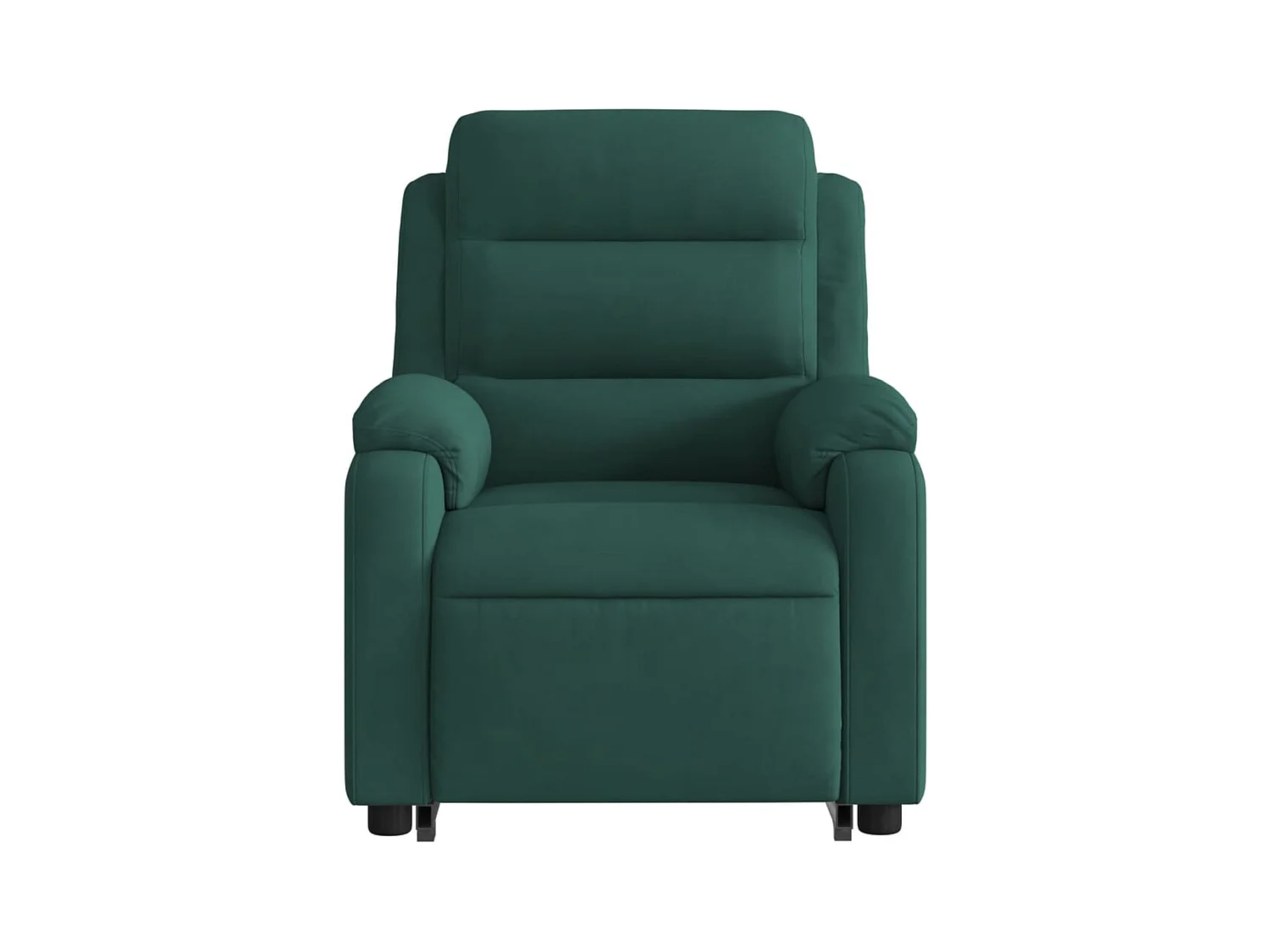 Silla de relax | Sillón eléctrico reclinable elevable de terciopelo verde oscuro SHL3614