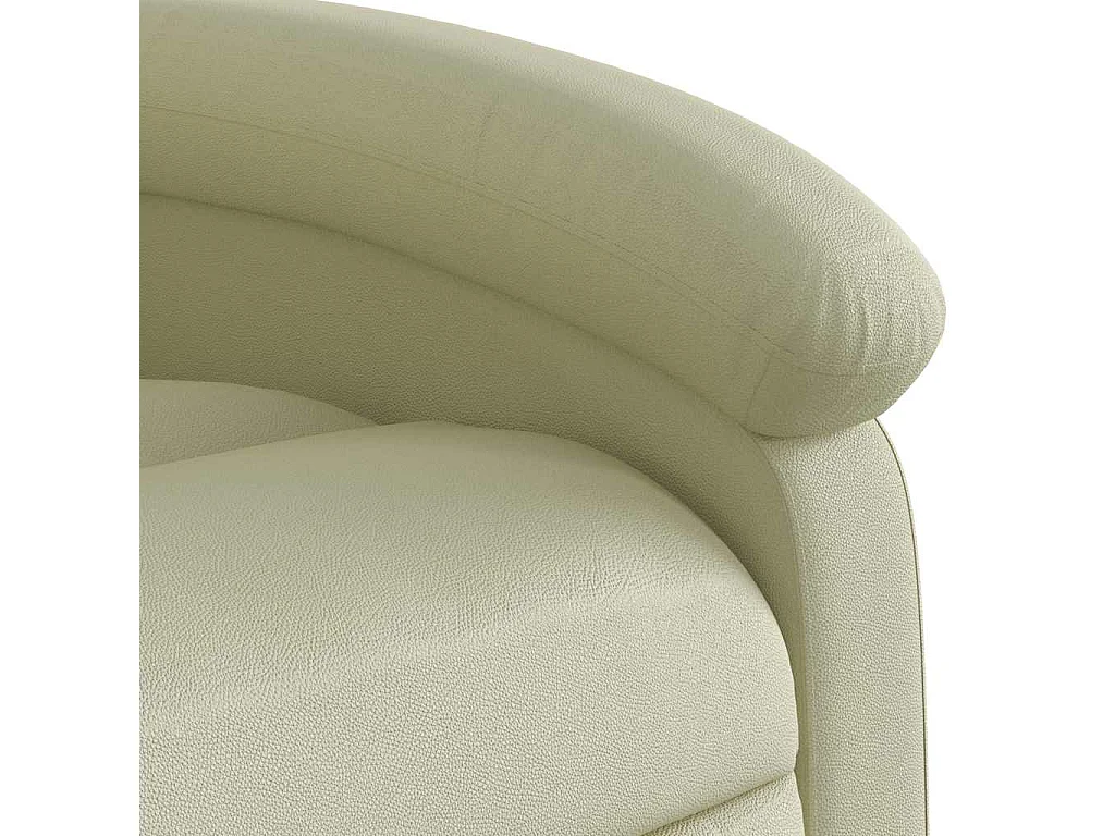 Relaxsessel | Lounge Sessel für Wohnzimmer Creme Echtleder SHL63468