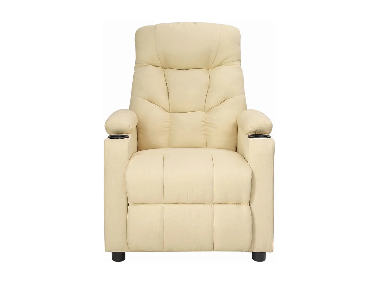 Fauteuil de Salon-Chaise de relax Crème Tissu SHL4158