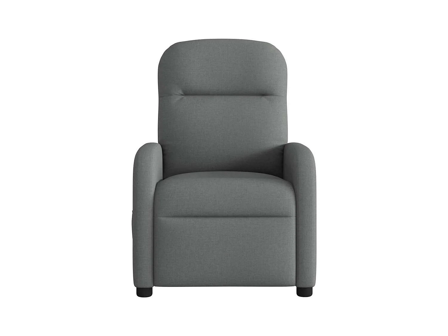 Sillón de relax | Sillón reclinable de masaje de tela gris oscuro SHL7864