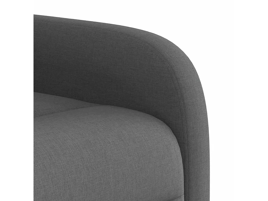 Sillón de relax | Sillón reclinable de masaje de tela gris oscuro SHL7864