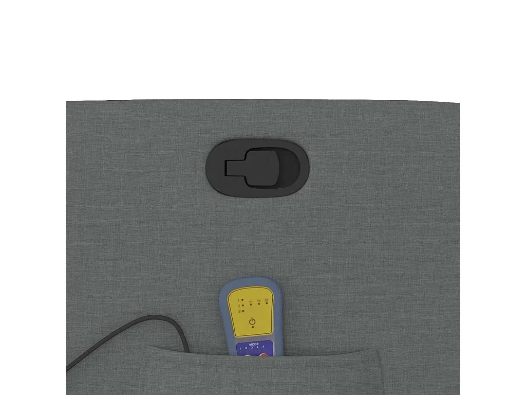 Sillón de relax | Sillón reclinable de masaje de tela gris oscuro SHL7864