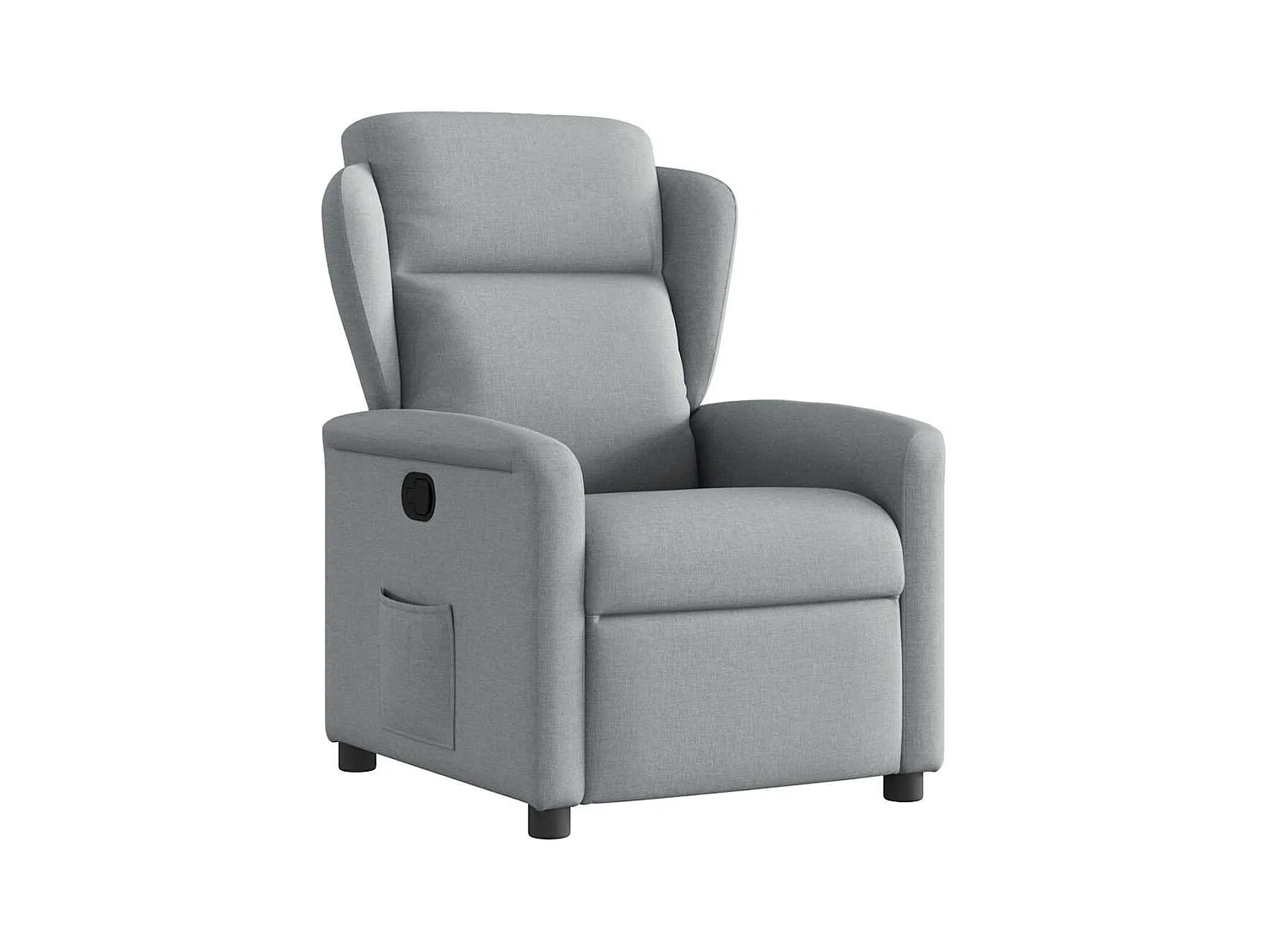 Sillón de relax | Sillón reclinable de tela gris claro SHL5840