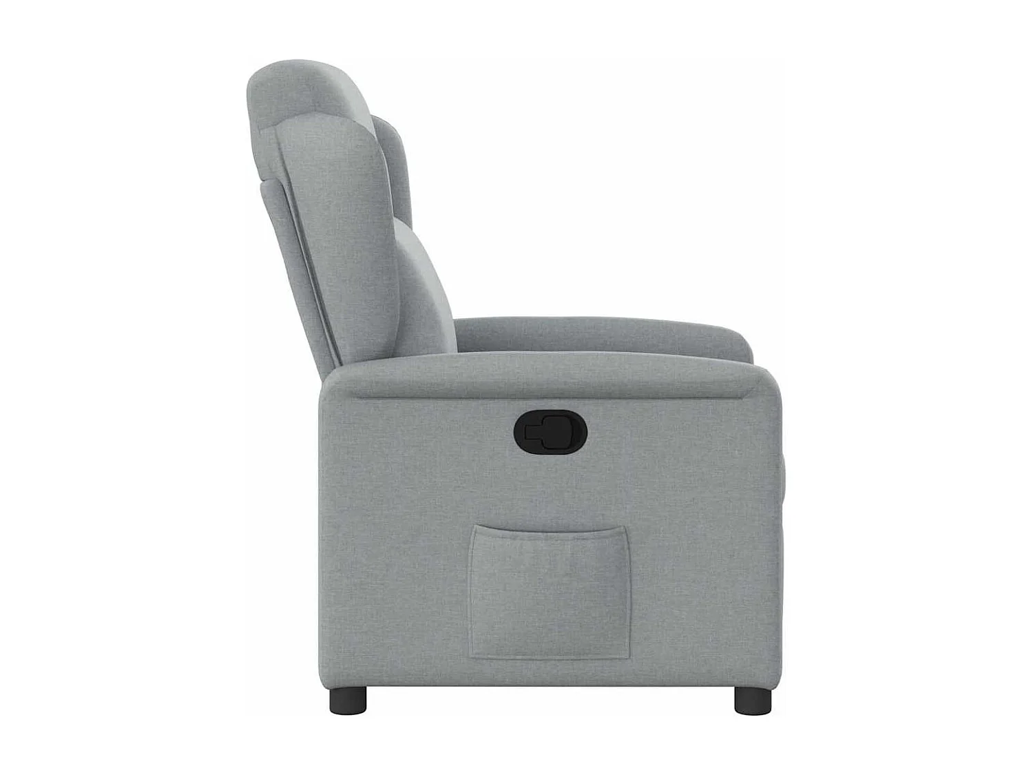Fauteuil inclinable-Chaise de relax-Fauteuil TV Gris clair Tissu SHL3705
