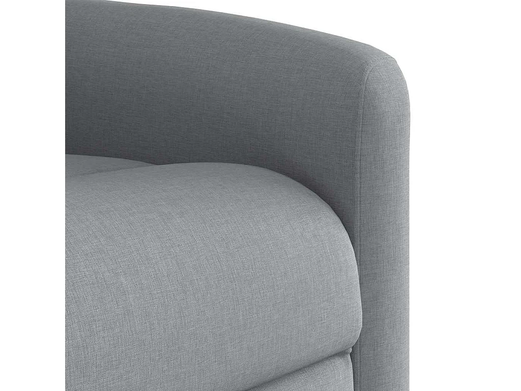 Fauteuil inclinable-Chaise de relax-Fauteuil TV Gris clair Tissu SHL3705