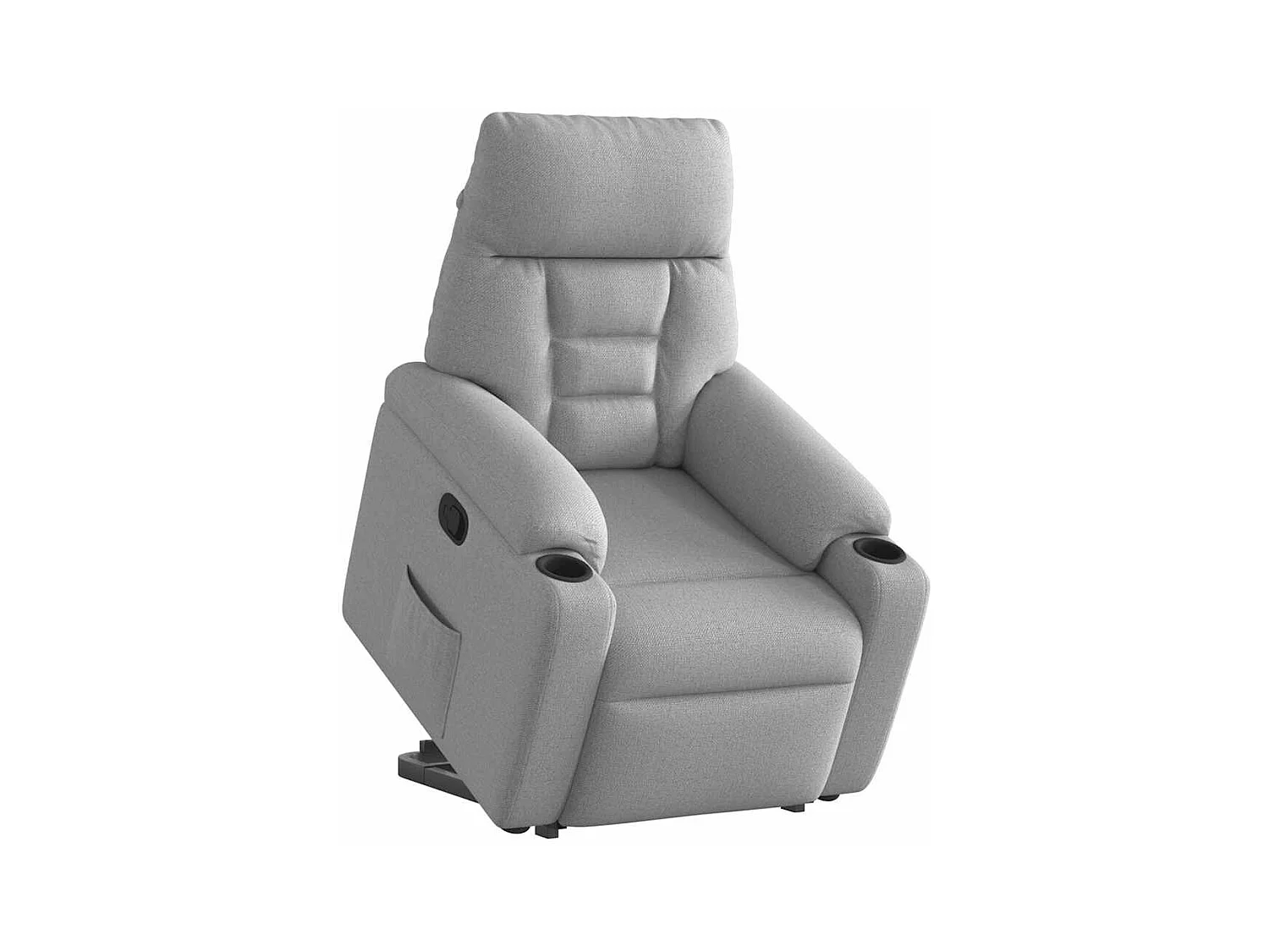 Poltrona Confortável | Poltrona reclinável elevatória tecido cinzento-nublado SHL649921