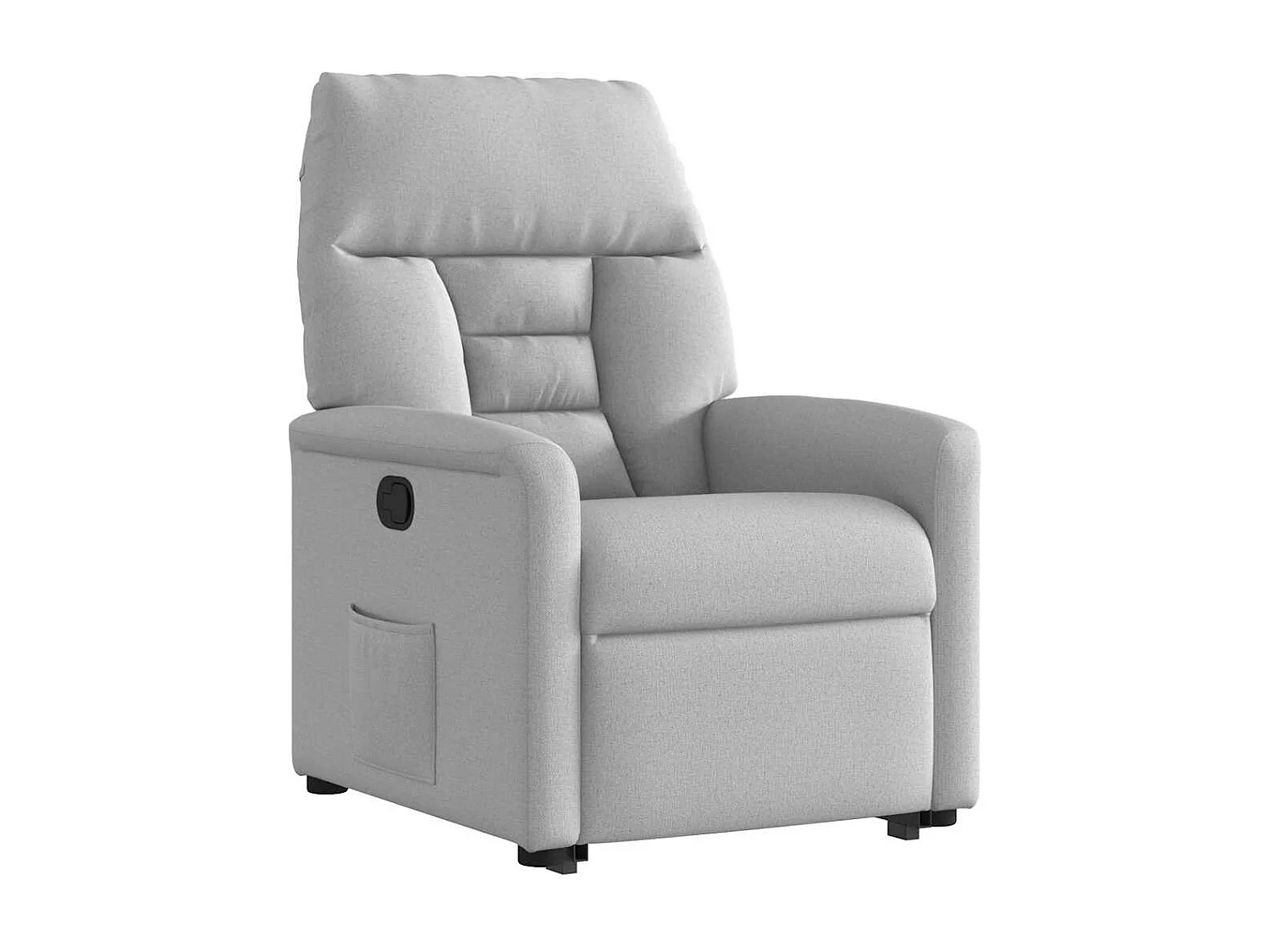 Fauteuil inclinable-Chaise de relax-Fauteuil TV gris nuage tissu SHL4404