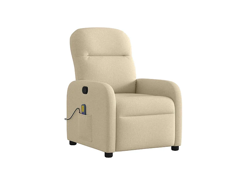 Sillón de salón | Silla | Sillón de masaje reclinable de tela crema SHL4996