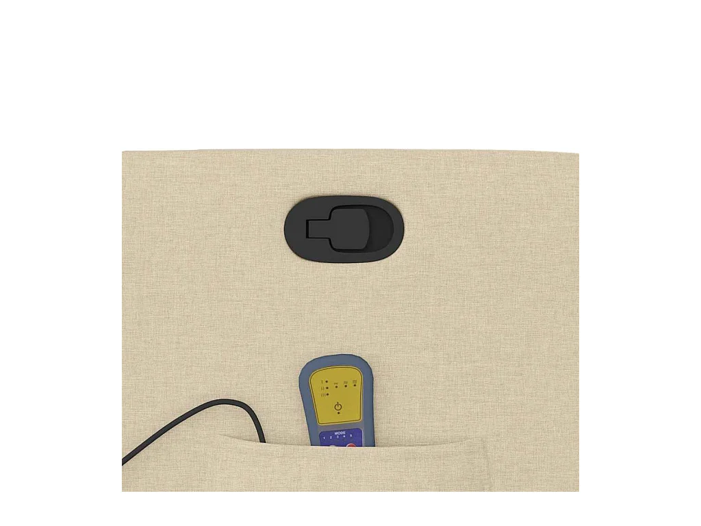 Sillón de salón | Silla | Sillón de masaje reclinable de tela crema SHL4996