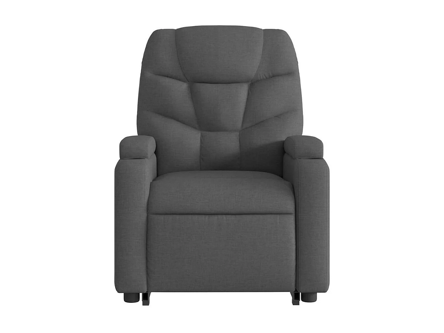 Sillón de relax | Silla | Sillón reclinable elevable de tela gris oscuro SHL4012
