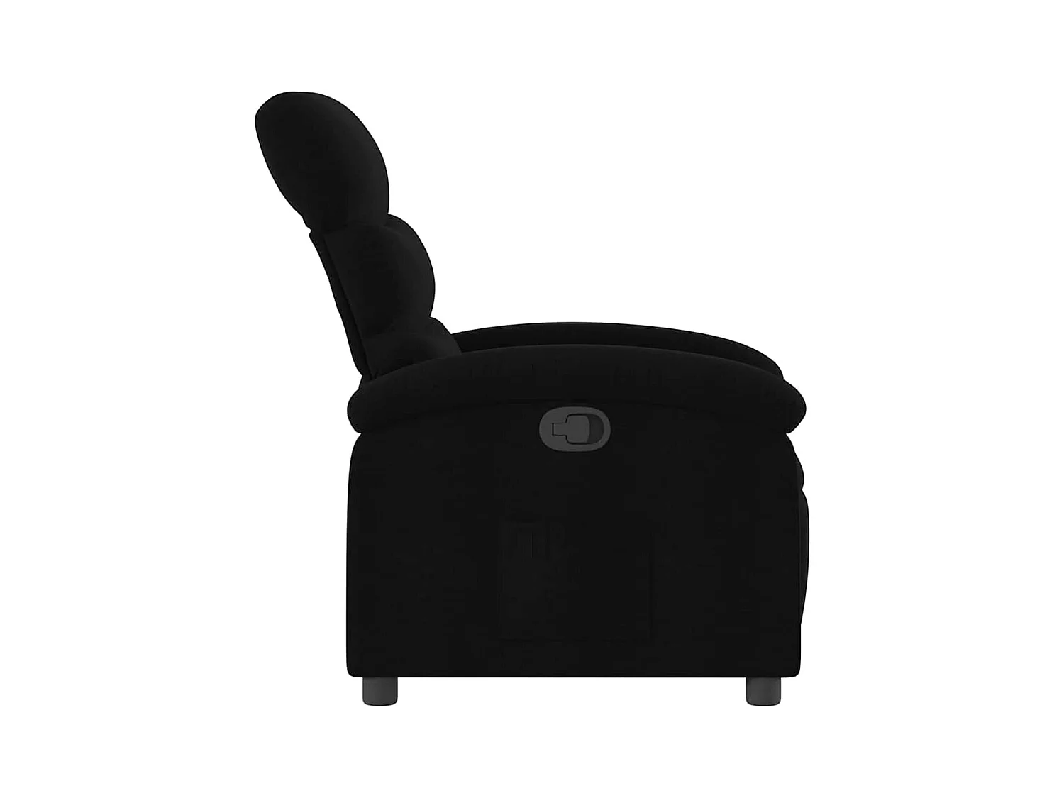 Sillón de relax | Silla | Sillón reclinable de tela negro SHL5419