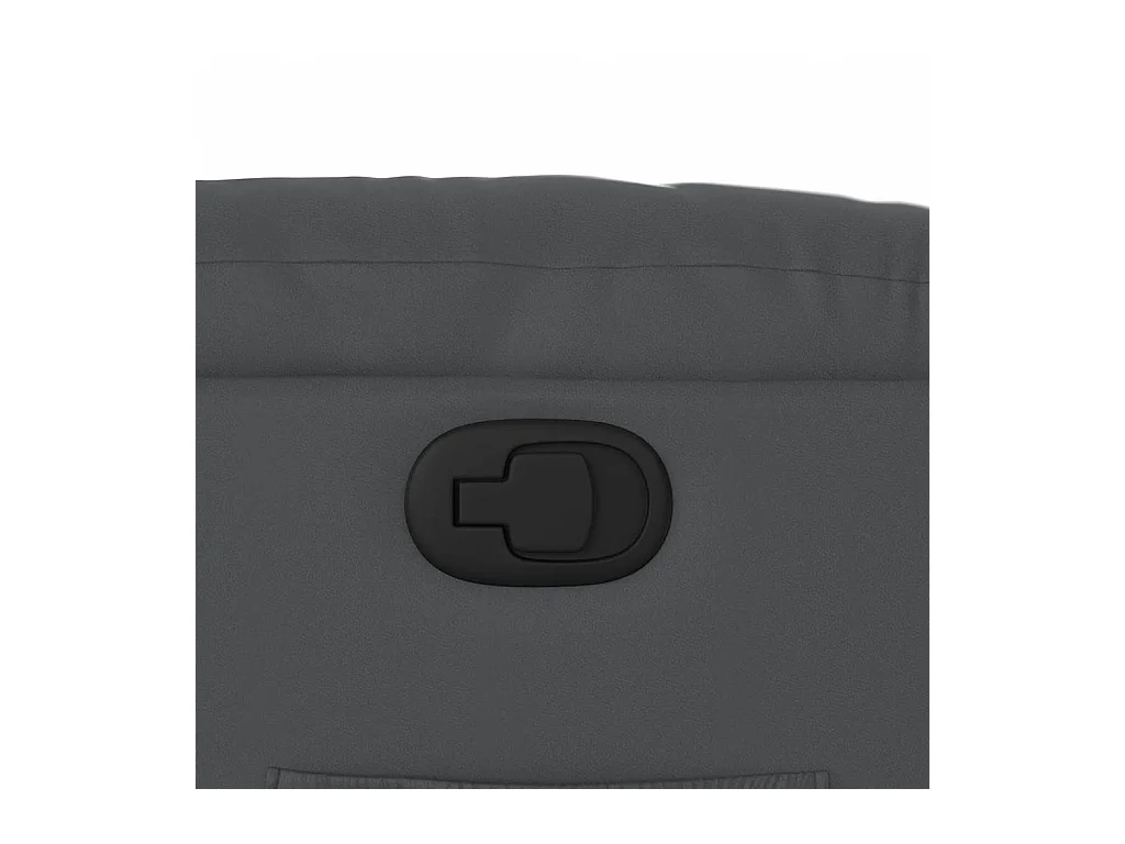 Sillón de relax | Sillón reclinable de cuero sintético gris SHL4675