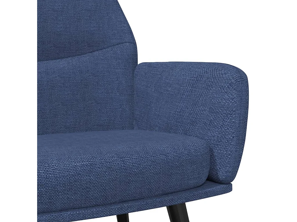 Relaxstoel | Fauteuil stof blauw