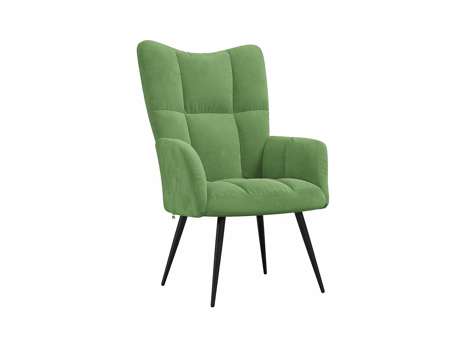 Chaise de relaxation-Fauteuil de Salon Vert clair Velours SHL4711