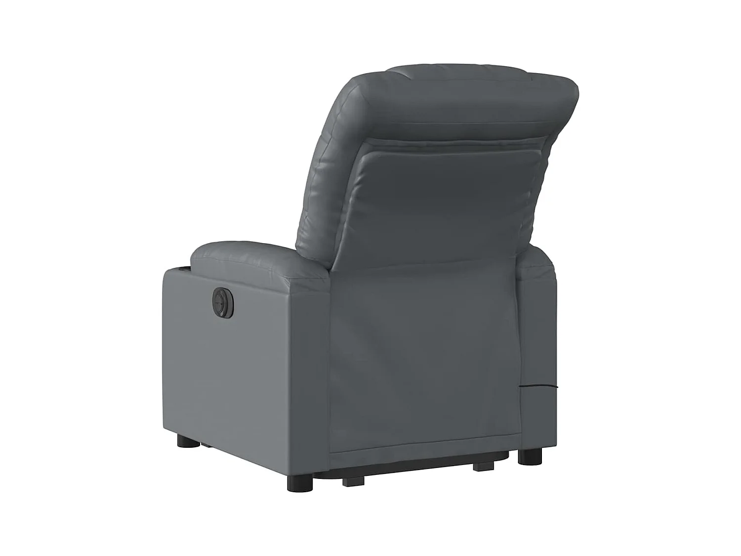 Fauteuil inclinable-Chaise de relax-Fauteuil de Massage Gris Similicuir SHL2720