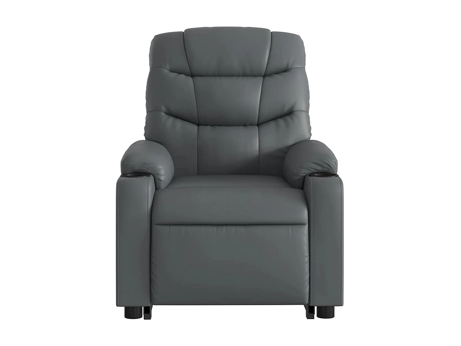 Fauteuil inclinable-Chaise de relax-Fauteuil de Massage Gris Similicuir SHL2720