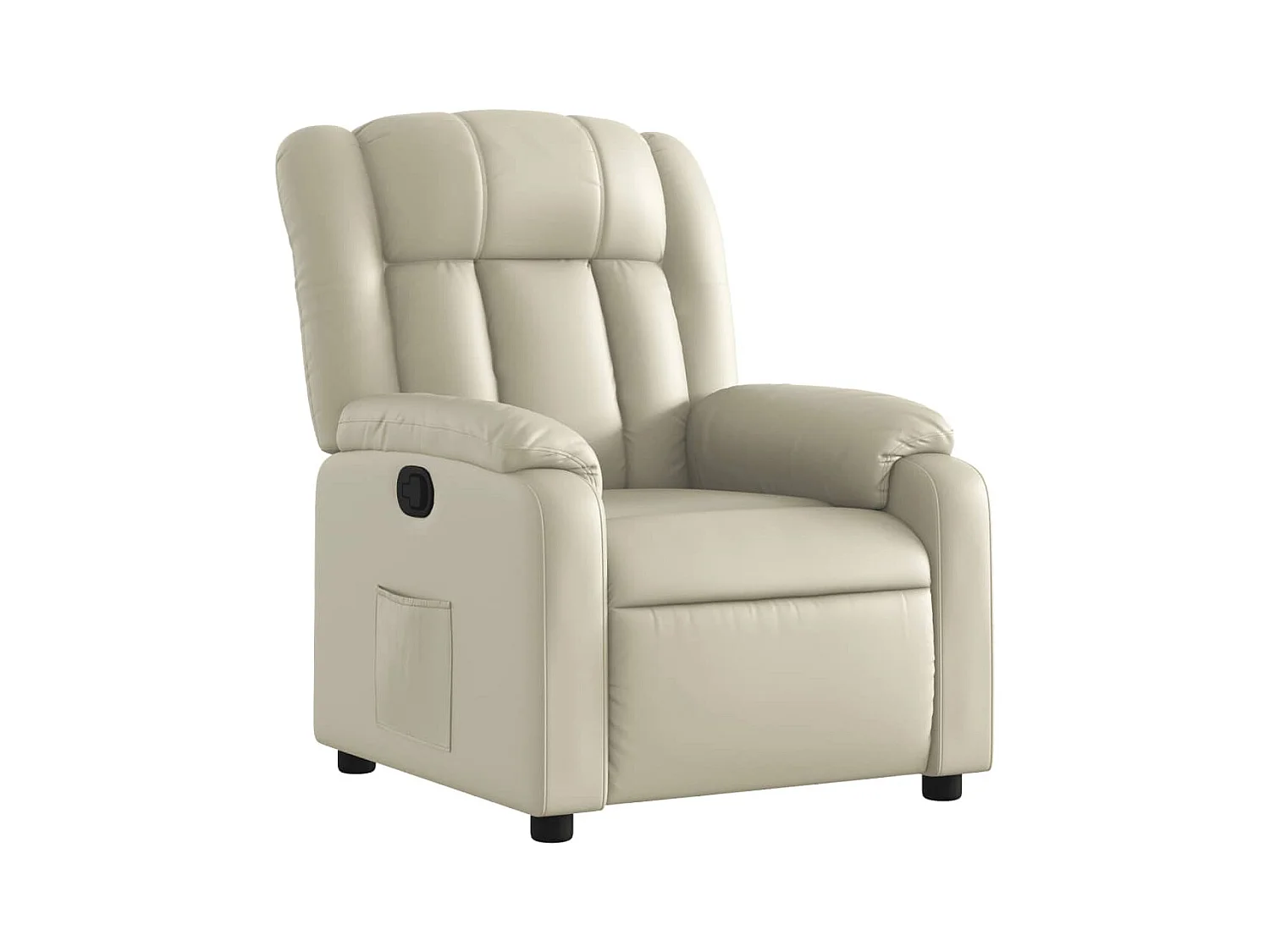 Sillón de relax | Sillón reclinable de cuero sintético crema SHL8101