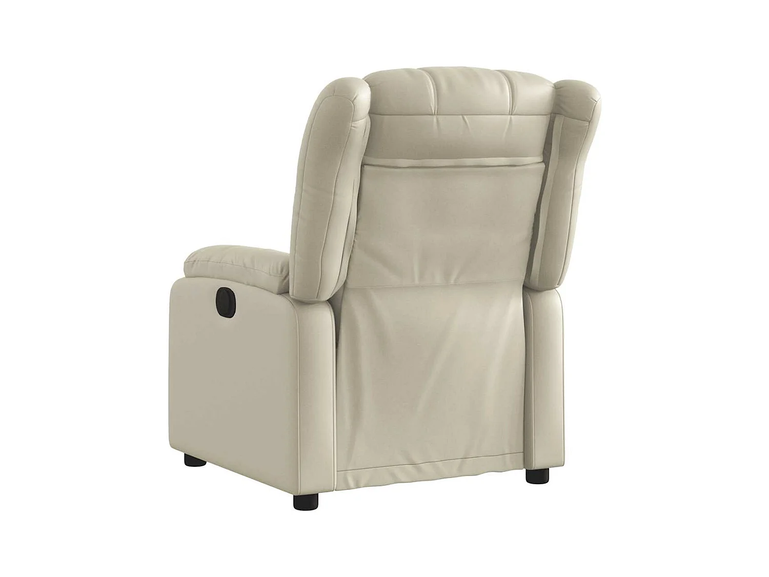 Sillón de relax | Sillón reclinable de cuero sintético crema SHL8101