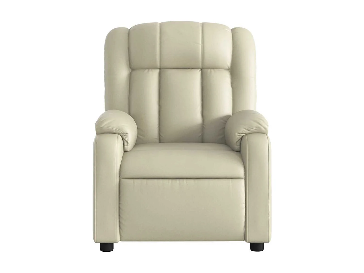 Sillón de relax | Sillón reclinable de cuero sintético crema SHL8101