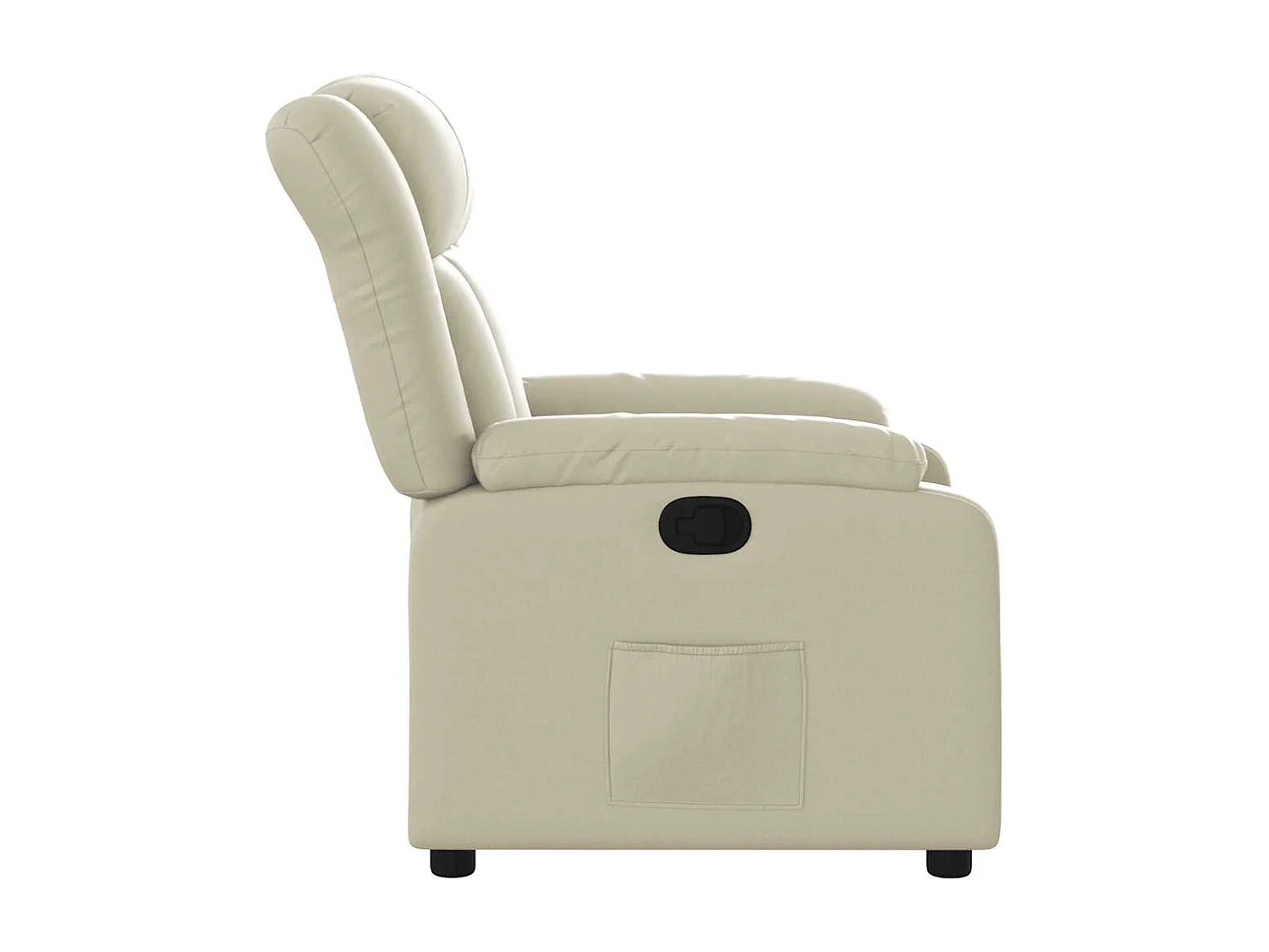 Sillón de relax | Sillón reclinable de cuero sintético crema SHL8101