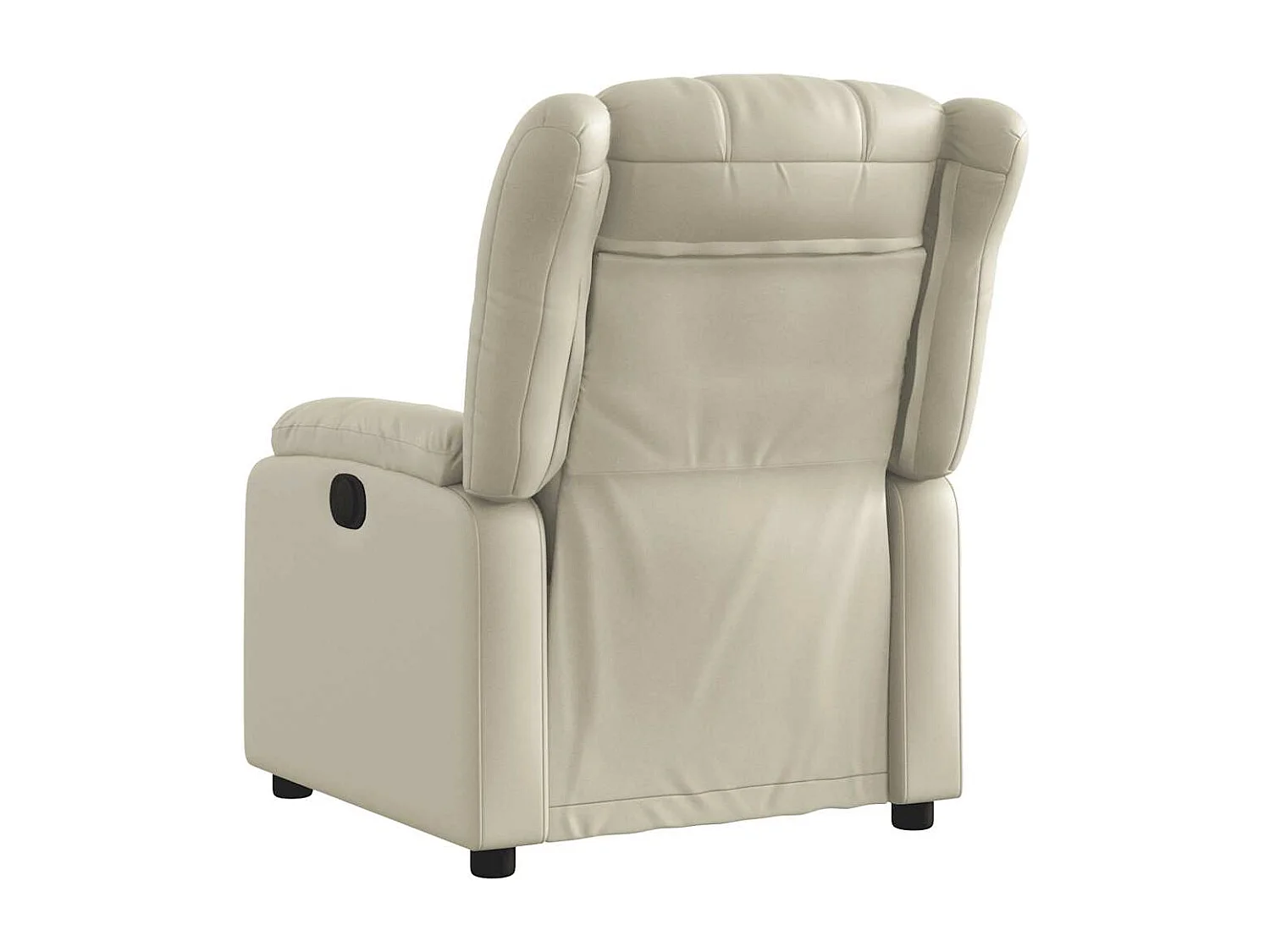 Relaxsessel | Lounge Sessel für Wohnzimmer Creme Kunstleder SHL60208