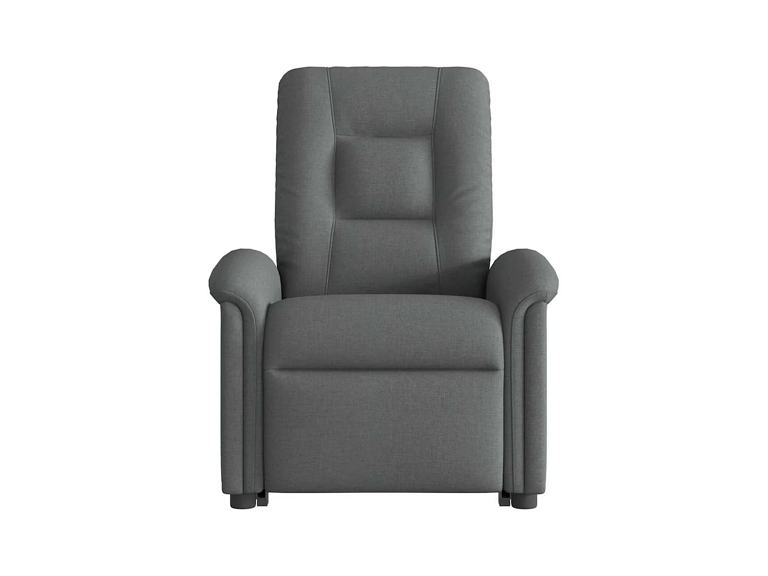 Silla de masaje reclinable de pie de tela gris oscuro SHL3439