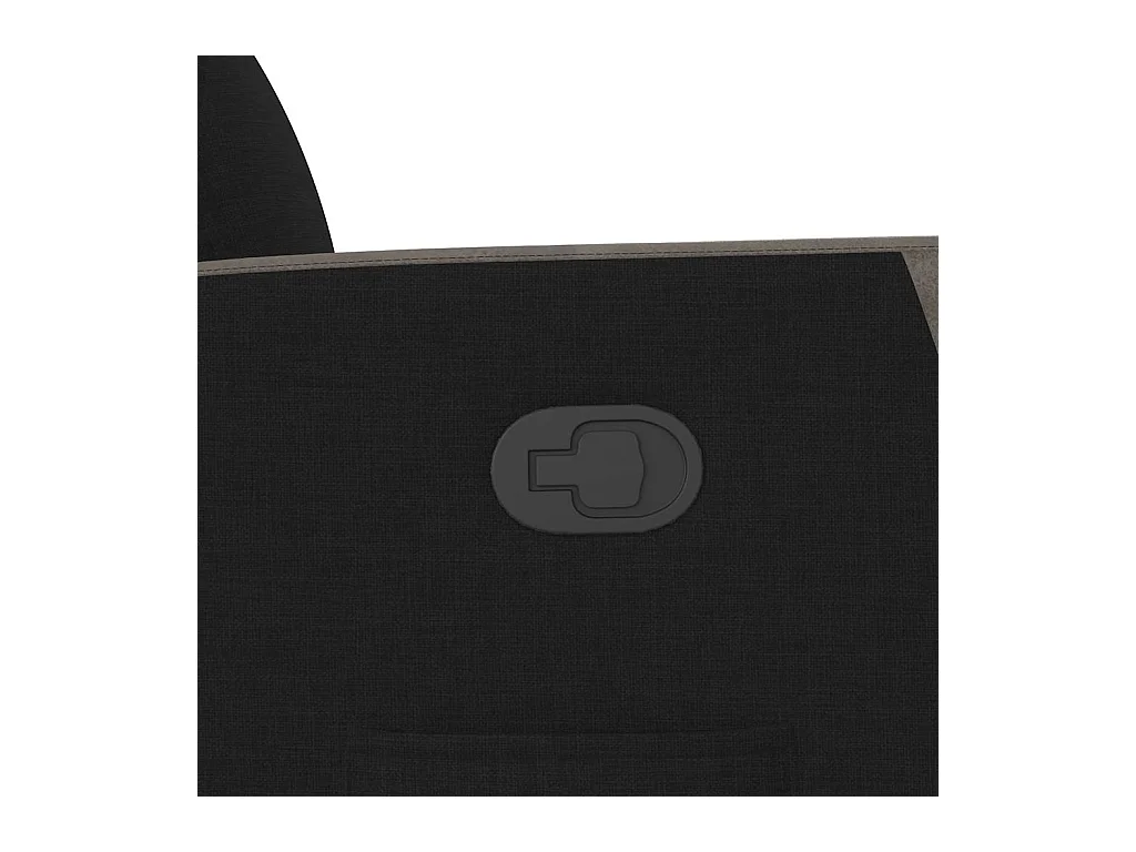 Sillón de relax | Silla | Sillón reclinable de tela negro SHL8224