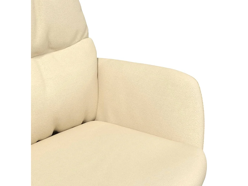 Sillón de relax | Silla de relax de tela color crema SHL2334