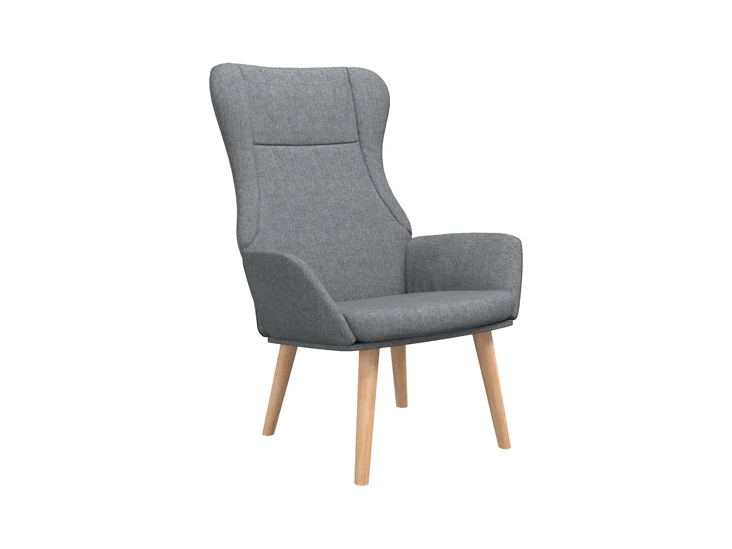Chaise de relaxation-Fauteuil de Salon Gris clair Tissu SHL5050