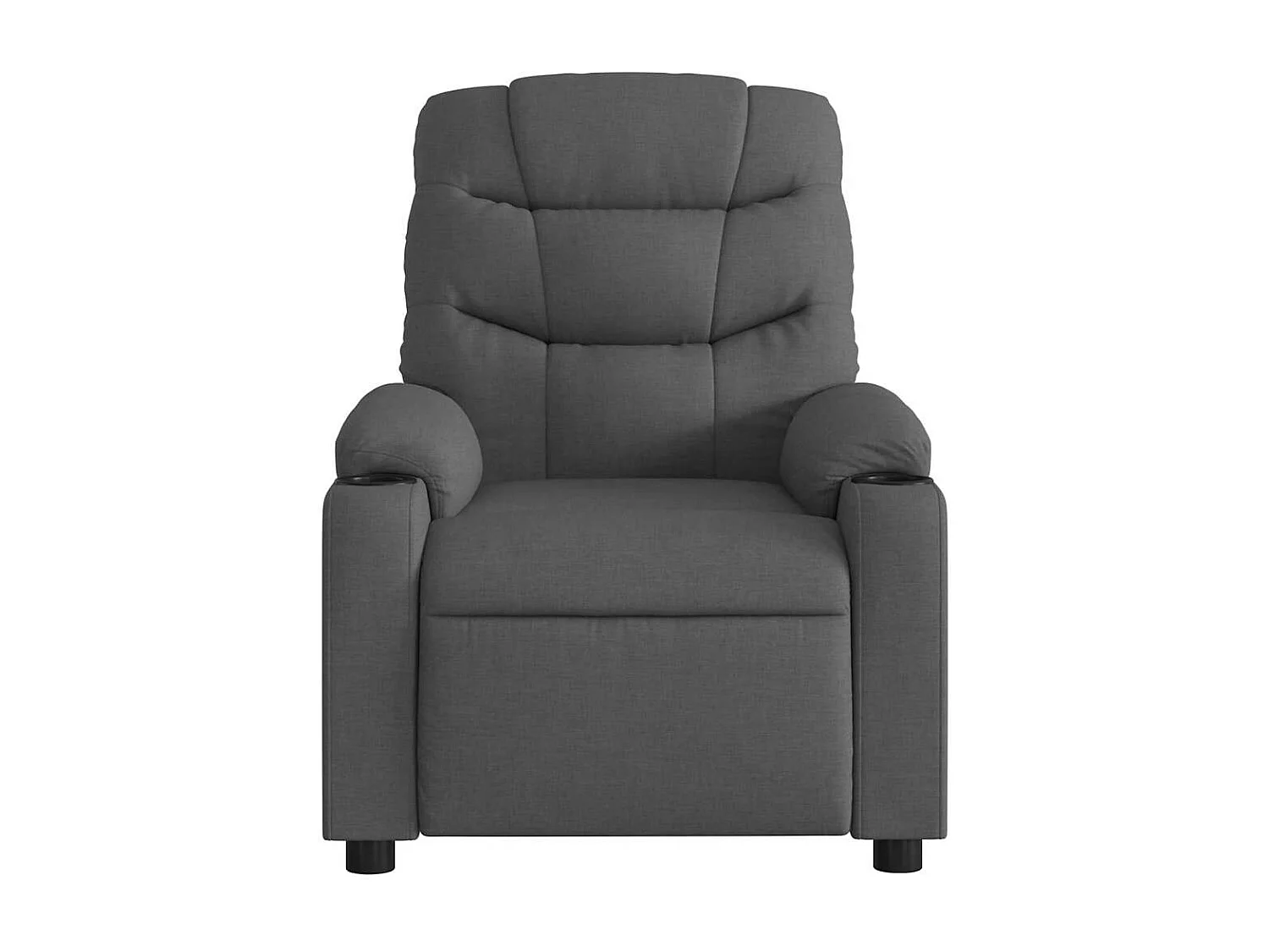 Poltrona Reclinável | Poltrona Confortável Relax tecido cinzento-escuro SHL360752