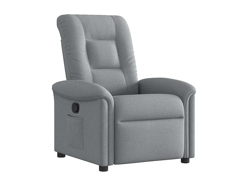 Relaxsessel | Lounge Sessel für Wohnzimmer Hellgrau Stoff SHL48109